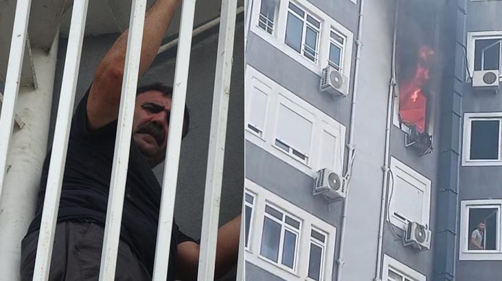 2 daireyi küle çeviren yangın! Mahsur kalan aile kurtarıldı